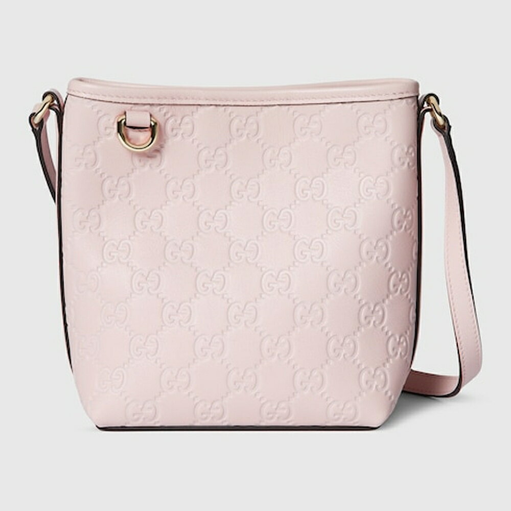グッチ GUCCI レディース GGエンブレム ナノ バケットバッグ【ピンク GGレザー 】【送料無料】【正規品】