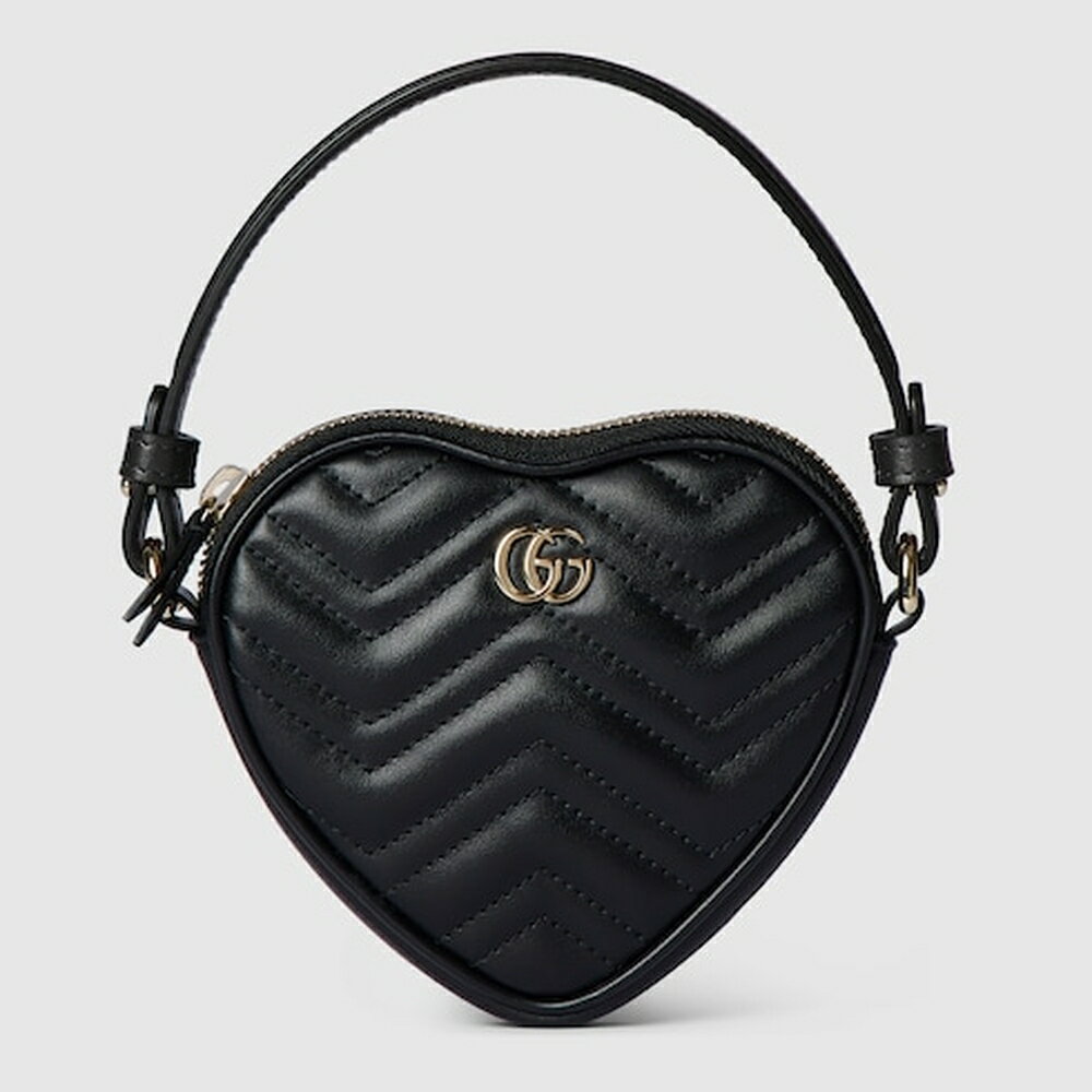 グッチ GUCCI レディース GGマーモント ミニバッグ【ブラック レザー 】【送料無料】【正規品】