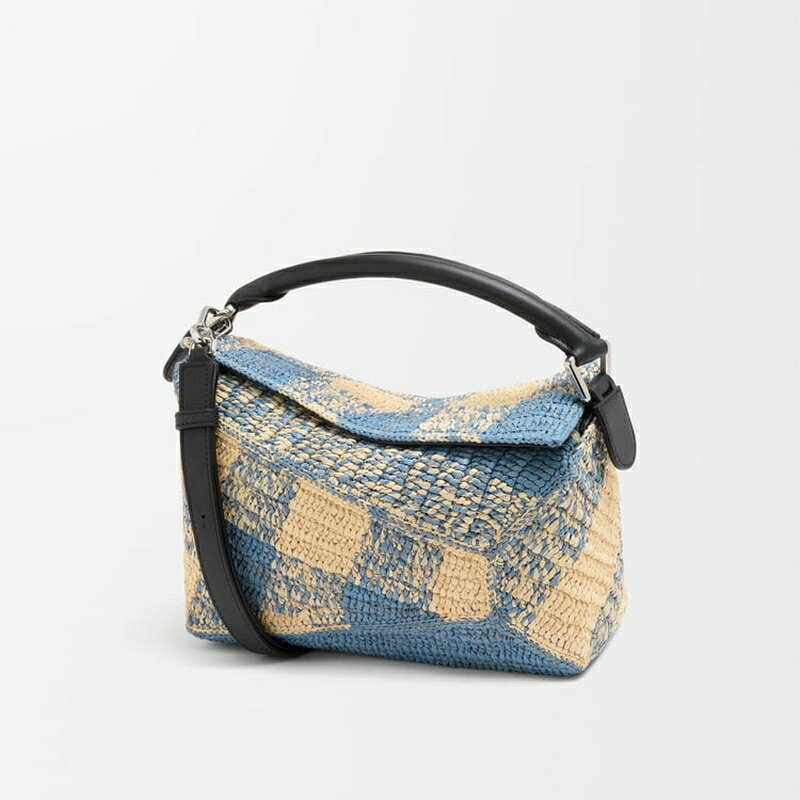ロエベ LOEWE 2025春夏 レディース パズルエッジ バッグ スモール【Natural/Light Blue 】【送料無料】【正規品】
