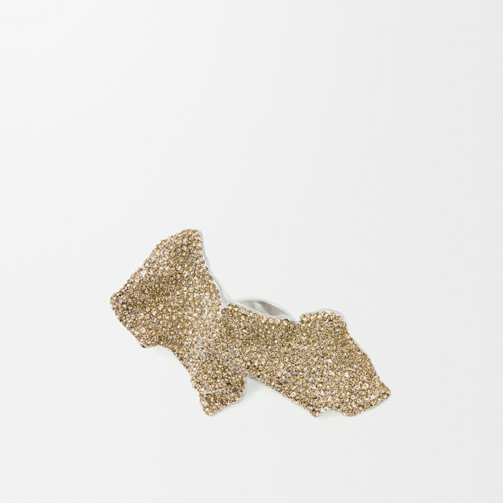 ロエベ LOEWE レディース グリッターフラグメント ラージリング【シルバー/ゴールドイエロー 】【送料無料】【正規品】