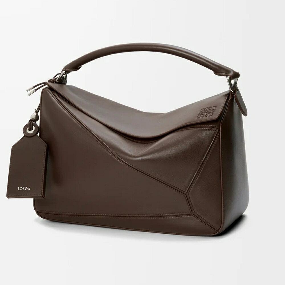 ロエベ LOEWE 2025秋冬メンズ フェザーライト パズルバッグ ラージ【ダークブラウニー 】【送料無料】【正規品】