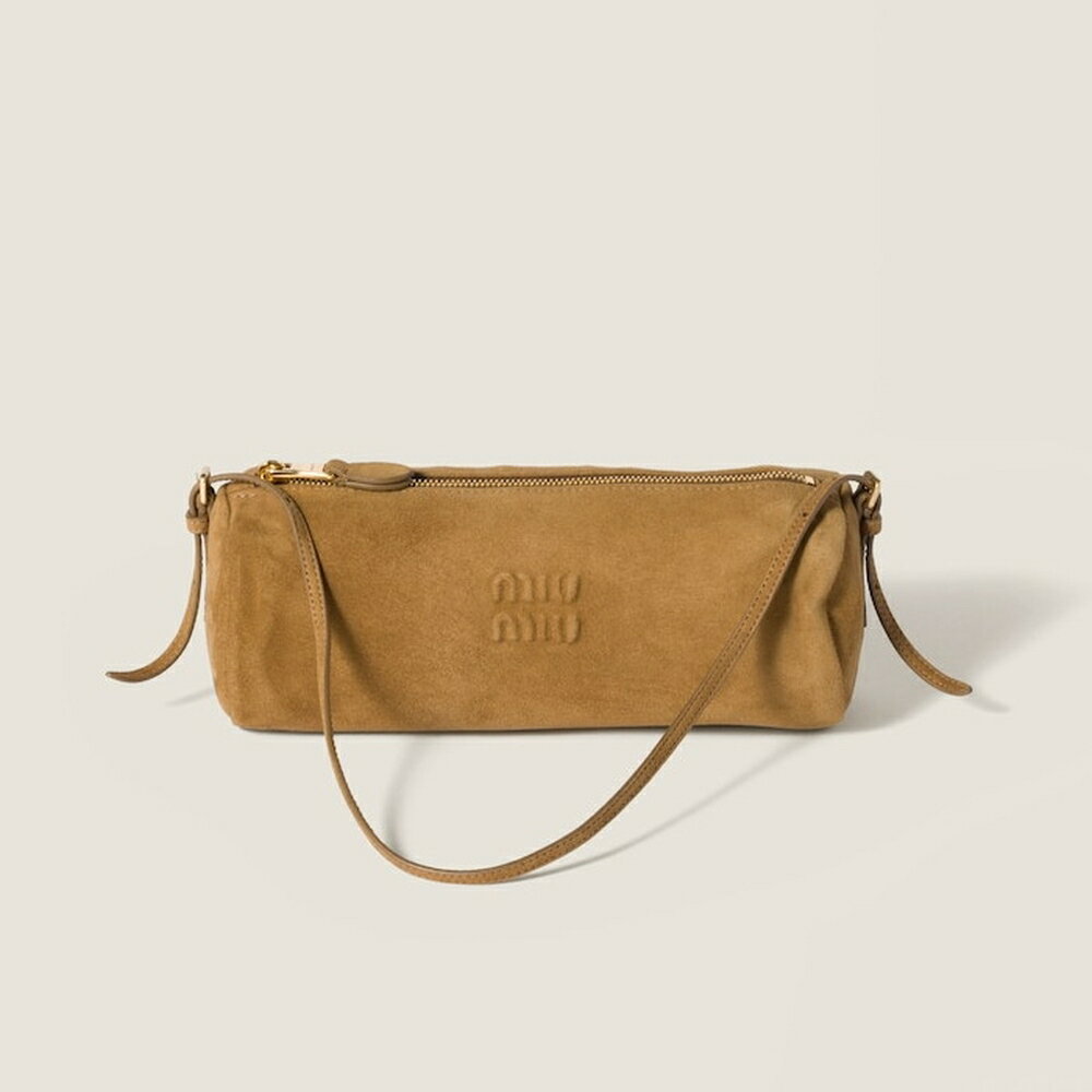 ミュウミュウ MIU MIU スエード ポーチ5NE851_ACSS_F0393【オリーブ 】【送料無料】【正規品】