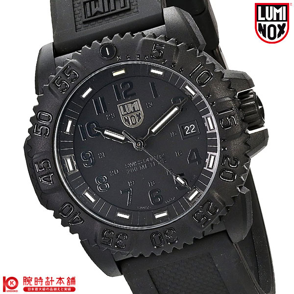 ルミノックス(LUMINOX) ネイビーシールズ ダイブウォッチシリーズ(U.S.NAVY SEALs DIVE WATCH SERIES) カラーマーク シリーズ(COLOR MARK SERIES) メンズ 3051.BO ブラックアウト(BLACKOUT) / メンズ腕時計 #72715