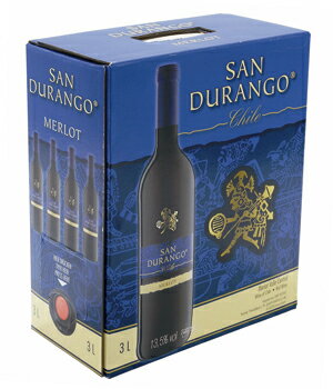 《箱ワイン》サン・ドゥランゴ　メルロー【YDKG-k】【ky】【3L】チリ産ワイン！750mlボトル換算すると395円♪