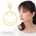 メール便送料無料 ピアス ニッケルフリー スマイル レディース アクセサリー 華奢 ピアス シルバー ゴールド シンプル ギフト プレゼント 金属アレルギー サージカルステンレス