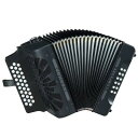 【送料無料】HOHNER 《ホーナー》 Compadre Black(黒) アコーディオン(ボタンキー/ダイアトニック)