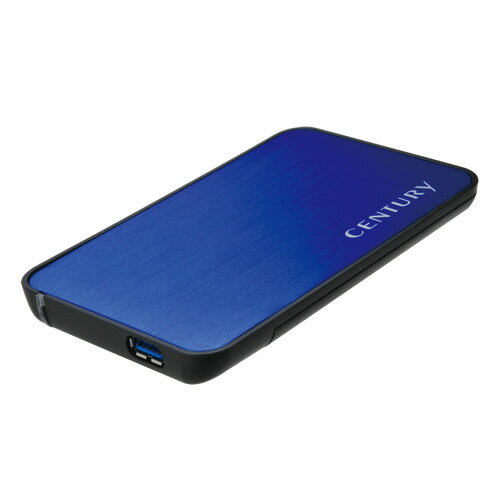 《送料無料》シンプルBOX2.5 USB3.0／BLUE CENTURY/センチュリー/ハードディスクケース[CSS25U3BL]USB3.0接続が可能な2.5インチSATA HDD & SSDケース！工具要らずの簡単組み込み！