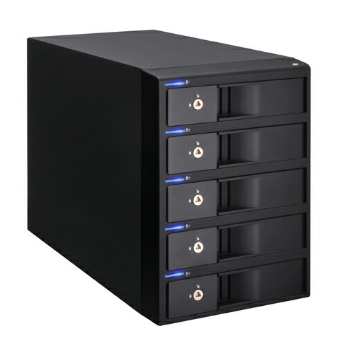 《次回4/上旬入荷》《送料無料》裸族のインテリジェントビル5Bay USB3.0＋eSAT…...:century-direct:10002137