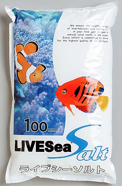 ライブシーソルト 100L用高品質な国産の人工海水