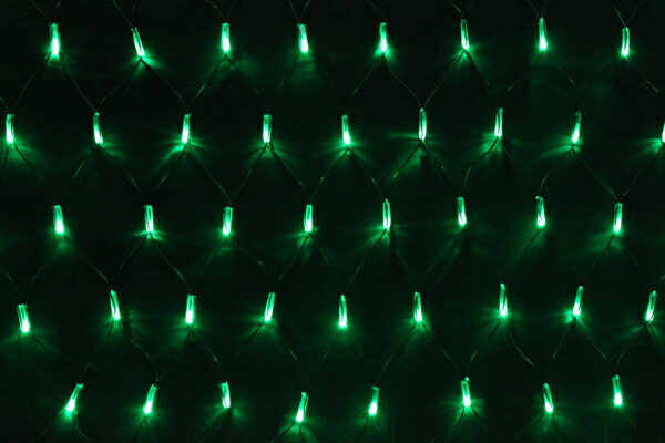 LEDイルミネーションネットライト常時点灯V4 180球グリーン高さ:1m幅:2m...:cerca2016:10000081