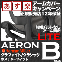 【在庫有/送料無料】アーロンチェアライト 固定アーム Bサイズ グラファイト クラシック ポスチャーフィット【ハーマンミラー】【Aeron Chair】【HermanMiller】【オフィスチェア】【532P17Sep16】