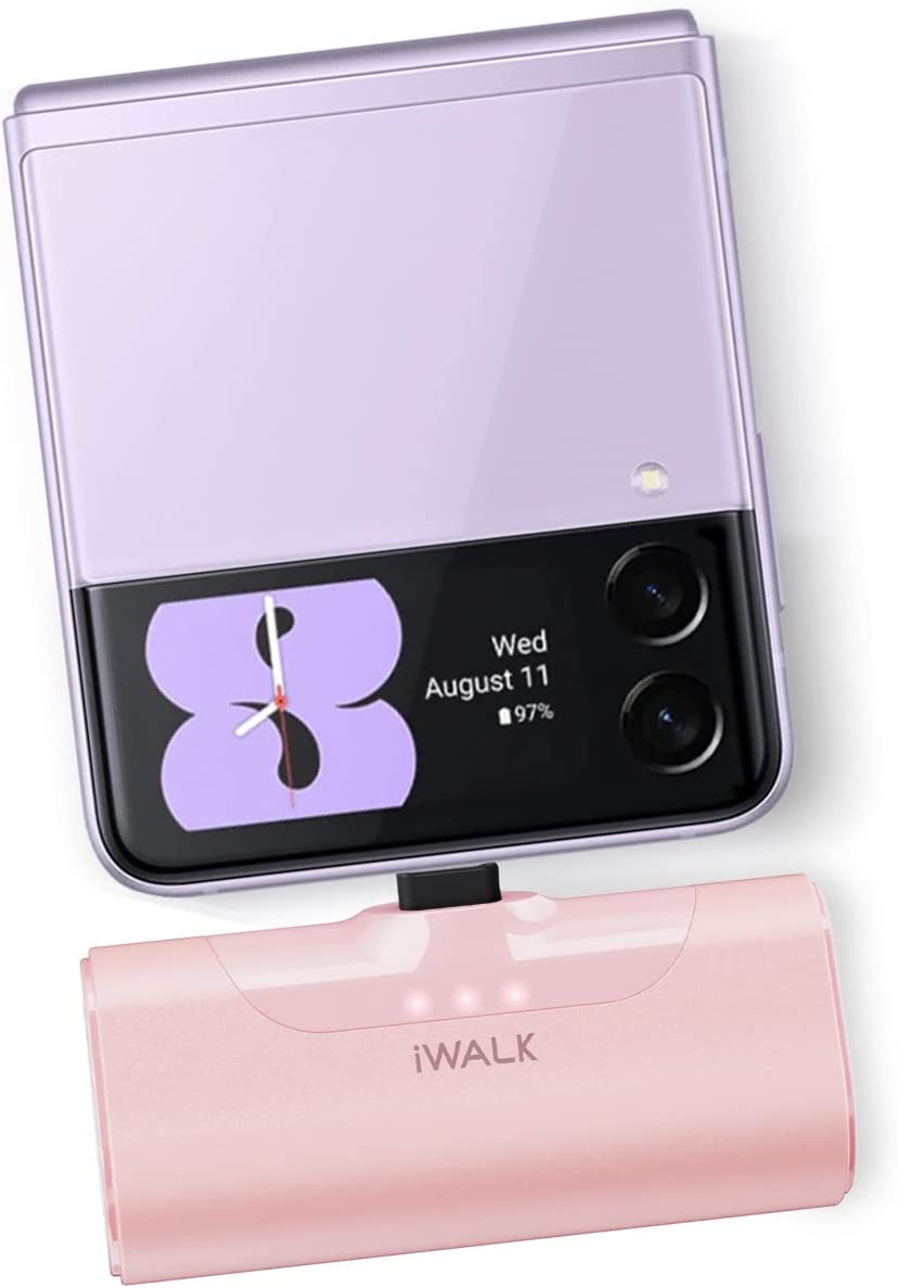 <strong>iWALK</strong> 超小型 <strong>モバイルバッテリー</strong> 4500mAh USB-C コネクター内蔵 直接充電 コードレス コンパクト PSE認証済 Android Type-C用