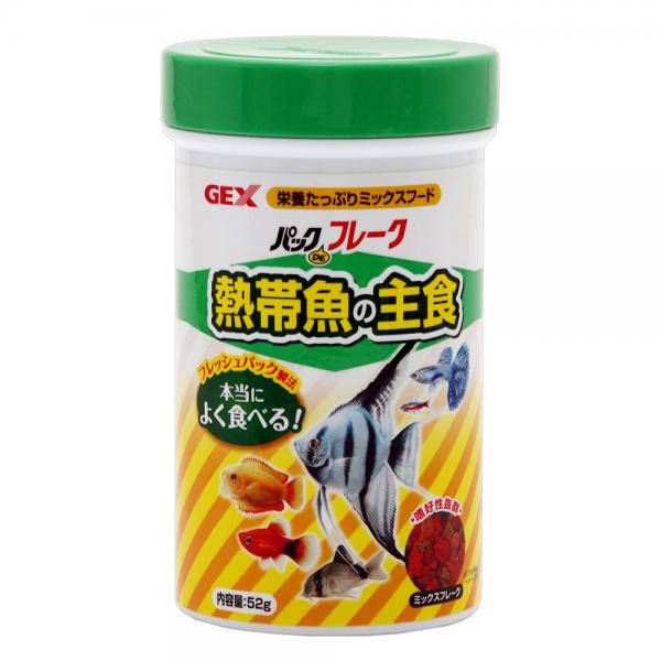 ジェックス　パックDEフレーク　熱帯魚の主食　52g【関東当日便】栄養たっぷりミックスフード