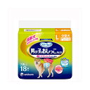 箱売り ユニチャーム 男の子用おしっこオムツ Lサイズ 18枚 1箱8個入 おもらし ペット 関東当日便