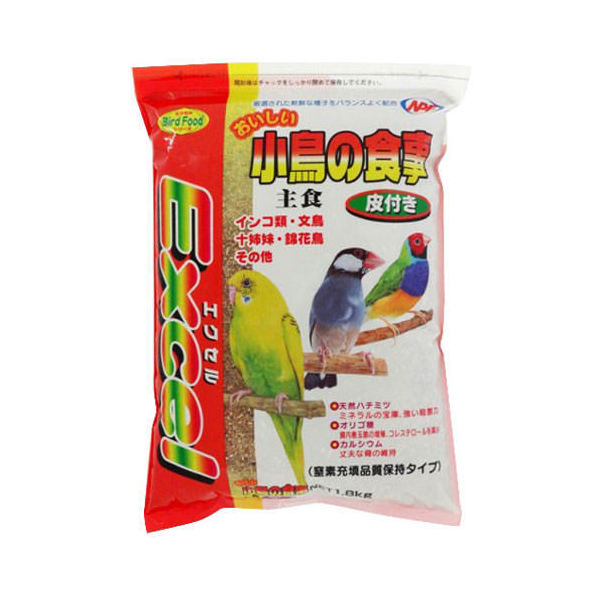 NPF　エクセル　おいしい小鳥の食事　皮付き　1．8kg　鳥　フード　えさ　餌　関東当日便