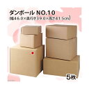 お一人様1点限り ダンボール NEW NO.10(幅45.6×奥行き38.6×高さ33.8cm) 5枚【HLS_DU】 関東当日便