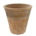 アンティークポット 直径13×13cm 赤 モスポット トール 関東当日便