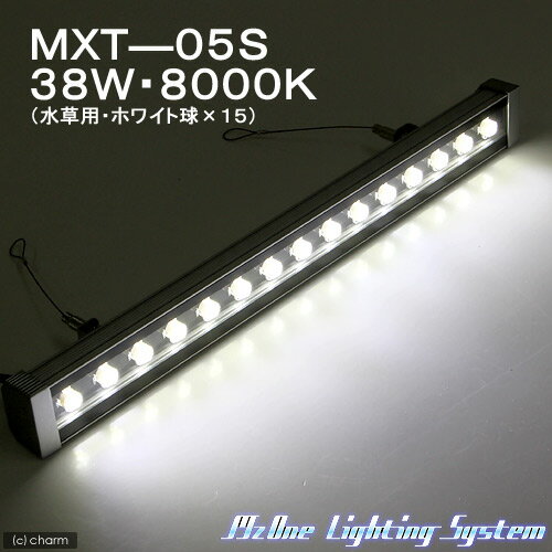 LED照明　MXT—05S　NEW　38W・水草用8000K（ホワイト球×15）【関東当日便】【HLS_DU】