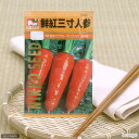 野菜の種 鮮紅三寸人参 品番:2332 家庭菜園 関東当日便