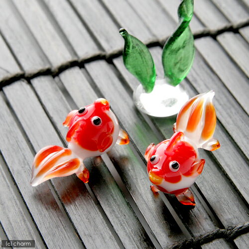 グラスコレクション　プチ赤斑金魚（1個）【関東当日便】