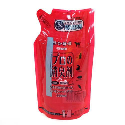 プロの消臭剤　詰替用　桃の香り　220ml【関東当日便】