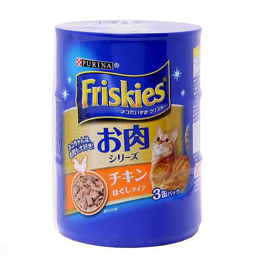 フリスキー缶　お肉シリーズ　チキンほぐしタイプ　155g×3缶【関東当日便】【HLS_DU】