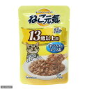 ねこ元気パウチ　13歳以上用　マグロ入カツオ　70g【関東当日便】【HLS_DU】