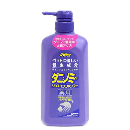 ジョイペット　ダニノミとりリンスインシャンプー　犬猫用徳用　600ml【関東当日便】【HLS_DU】