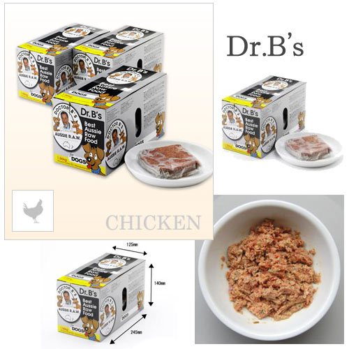 《冷》★Dr．B’s（ドクタービーズ）　チキン　1ボックス　1．56kg（130g×12パテ入り）《別途クール手数料》【関東当日便】