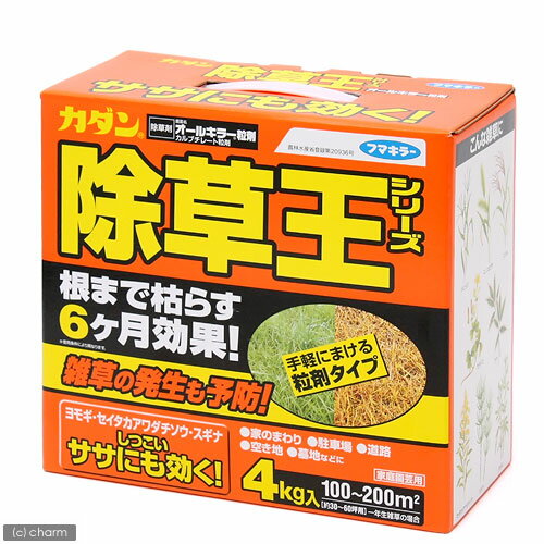 《お一人様5点限り》除草王シリーズ　オールキラー粒剤　4kg【関東当日便】