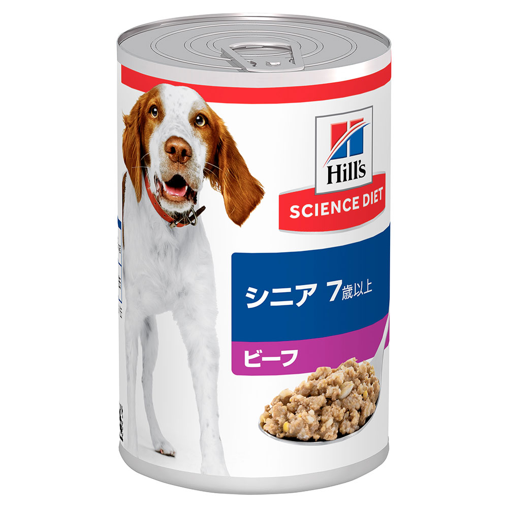 サイエンスダイエット　シニア　ビーフ　高齢犬用缶　370g【正規品】【関東当日便】