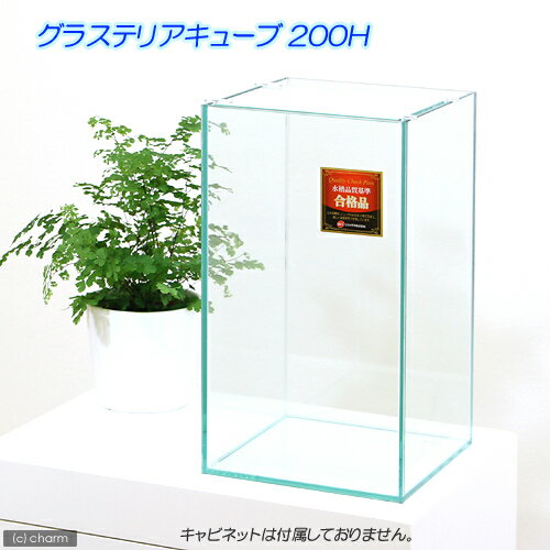 グラステリアキューブ200H水槽　（20×20×35）（単体）●【関東当日便】【HLS_DU】インテリアにピッタリ！