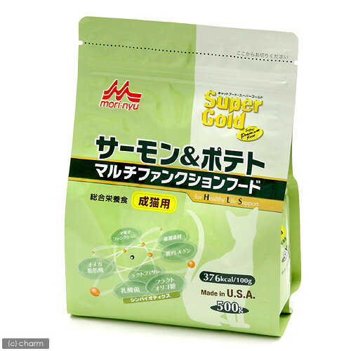 森乳　スーパーゴールド　サーモン＆ポテト　成猫用　500g【関東当日便】【HLS_DU】