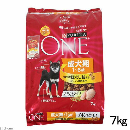 ピュリナワン　ドッグ　成犬期　1歳〜6歳　チキン＆ライス　7kg【関東当日便】