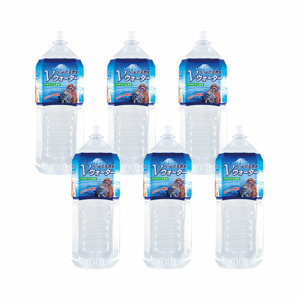 【箱売り】ペットの天然水　Vウォーター　2L　お買得6本【関東当日便】【HLS_DU】