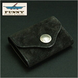 【送料無料】FUNNY/ファニー/本革コインケース/小銭入れ/COINCASE≪BELLOWS/ベローズエレファント/象革ブラック≫本革革レザー日本製ギフト誕生日ラッピング【楽ギフ_包装】