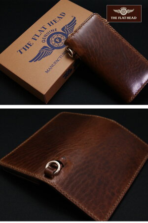 FLATHEAD/フラットヘッド≪STOCKBURG(ストックバーグ)手縫いロングウォレットLBW-01ダークブラウン/DBRW≫長財布/本革/ライダースウォレット/レザーウォレット専門店カオス【楽ギフ_包装】【送料無料】