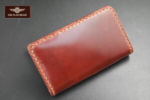 FLATHEAD/フラットヘッド≪STOCKBURG(ストックバーグ)SADDLELEATHERコードバンカードケースVCC-02ブラウン≫本革/名刺入れレザーウォレット専門店カオス【楽ギフ_包装】【送料無料】