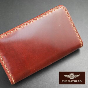 FLATHEAD/フラットヘッド≪STOCKBURG(ストックバーグ)SADDLELEATHERコードバンカードケースVCC-02ブラウン≫本革/名刺入れレザーウォレット専門店カオス【楽ギフ_包装】【送料無料】