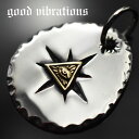 【正規取扱店】good vibrations グッドバイブレーションズ シルバー製ペンダント トップ アクセサリー オマージュ 太陽メタルモチーフ ピラミッド・アイメタル チャーム スターリングシルバー 純銀 Silver925 ネックレス【メール便可】