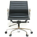 イームズ アルミナムチェア ショートバック ローバック フラットパッド ブラック アルミナム オフィスチェア おしゃれ かっこいい デザイナー ミッドセンチュリー チェア 椅子 リプロダクト ジェネリック eames アルミナムグループ