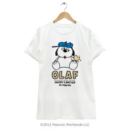 <strong>スヌーピー</strong> SNOOPY PEANUTS オラフ Olaf 半袖 Tシャツ ビスケット 家族 お揃い レディース メンズ S M L LL 綿 ギフト プリント