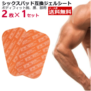 シックスパッド 対応互換ジェルシート（腰、腕、脚用）2枚セット　SIX PAD純正品ではありません【メール便送料無料】シックスパック 【日時指定不可　代引き不可】 【a】