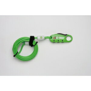 crops（クロップス） CP-SPD07-06 Q4 φ4x180 GN ワイヤー錠 [CP-SPD07-06]の画像