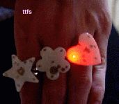 光りLED指輪【1013_ケータイ限定】LED指輪が光る！