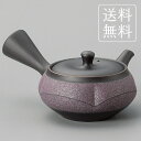 【エントリーでP5倍】【常滑焼急須】【送料無料】<宇幸黒泥紫中急須><YI>かわいい