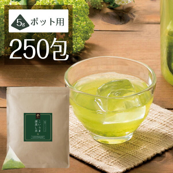 こいうま深蒸し茶ポット用 250包セット 送料無料 50包 5袋 水出し 緑茶 お茶 冷茶 水だし 水出し茶 掛川 牧之原 ティーバッグ ティーバック 静岡茶 ギフト ティーパック パック 日本茶 深むし茶 深蒸し煎茶 ポイント消化