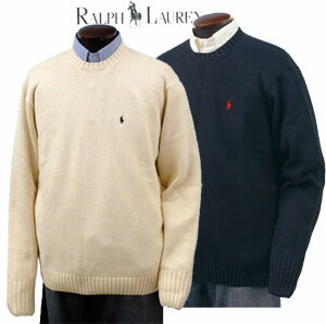 POLO by Ralph Laurenラルフローレン リサイクル コットン クルーネック セーター【2009-Fall/NewModel】【ラルフローレン】 【楽ギフ_包装選択】【円高還元特価】激安 【ポロ ラルフローレン】