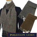 【最大5000円OFFクーポン】2016-秋冬ニューモデル【イタリア製】POLO by Ralph Laurenダブルフェース チェック柄マフラー送料無料、6F0522,リバーシブルポロ ラルフローレン マフラー