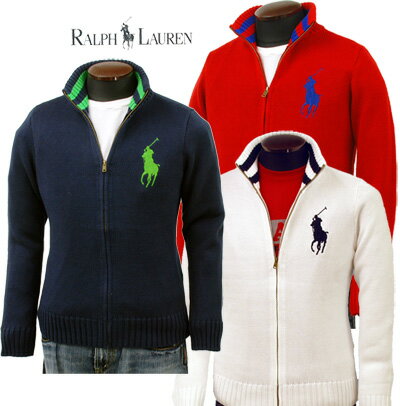 POLO by Ralph Lauren Boy's ビッグポニー フルジップ コットンセーター【2010-Spring/NewModel】【ラルフローレン ボーイズ】 【楽ギフ_包装選択】【円高還元】